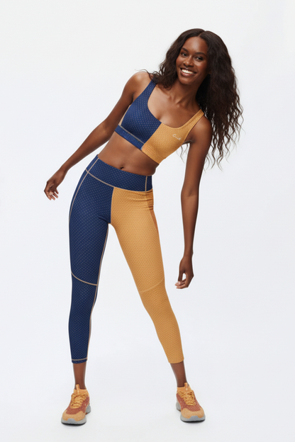 Custom Name Patchwork Sports Bra