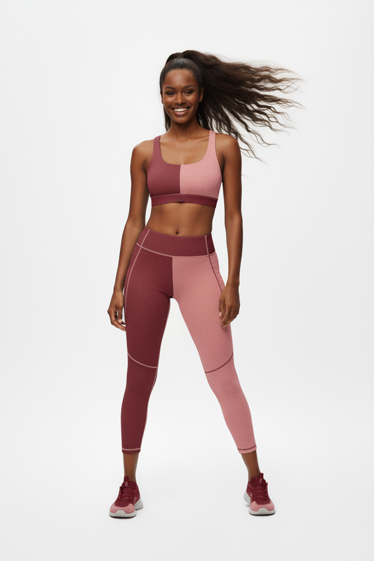 Custom Name Patchwork Sports Bra