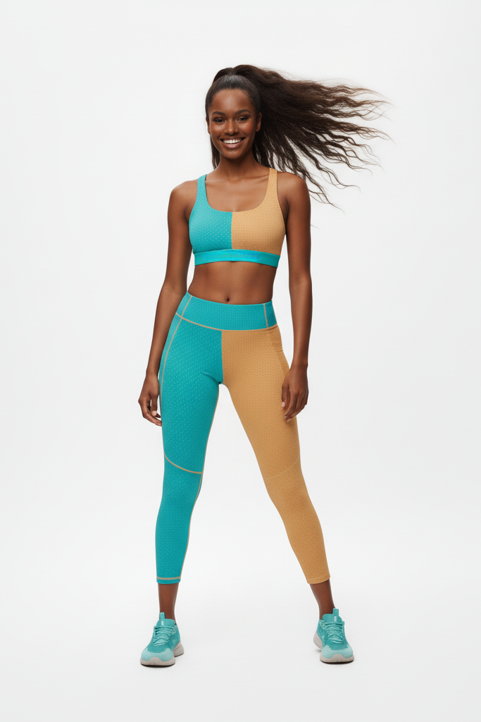 Custom Name Patchwork Sports Bra