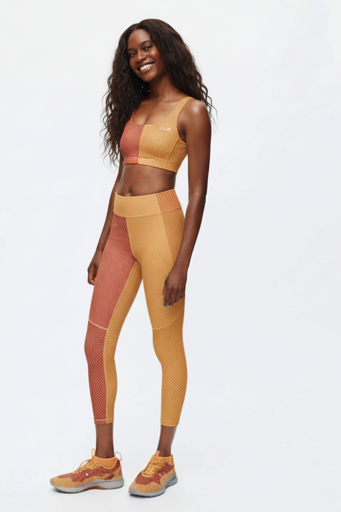 Custom Name Patchwork Sports Bra