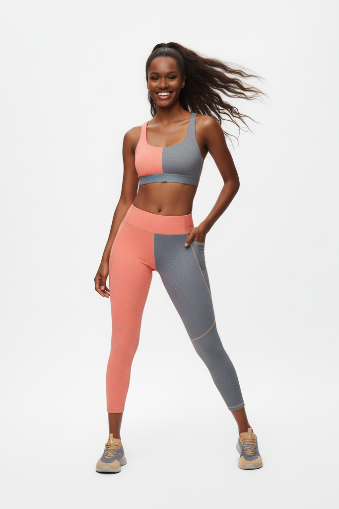 Custom Name Patchwork Sports Bra